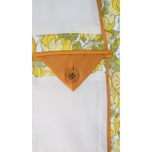 8. J.Crew Helena linen blazer in limone print - Picture 9 of 11